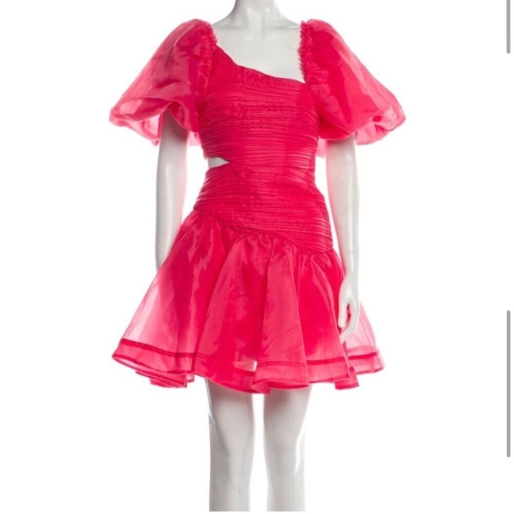 Aje Orange Puff Sleeve Mini Sundress - Picture 9 of 12